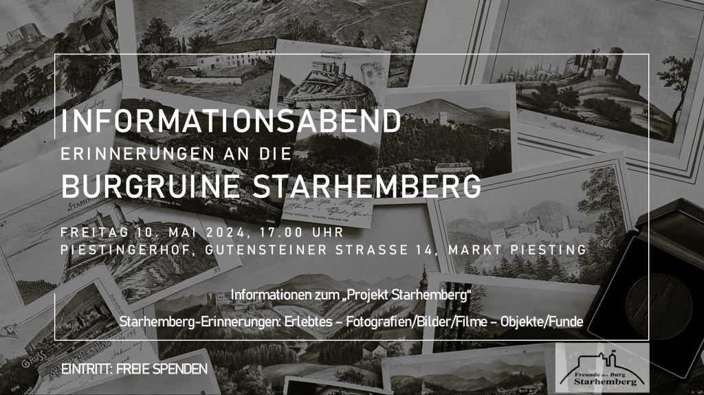 Informationsabend – Erinnerungen an die Burgruine Starhemberg